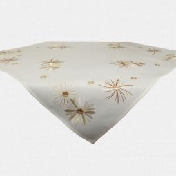 All Year Embroidered Tablecloth With Daisy 85X85CM/36X36